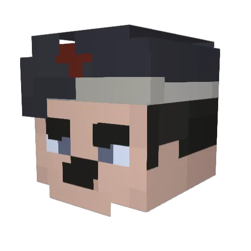ElMono69 Minecraft avatar head, 3D render