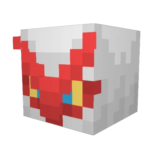 ElMortyCuantico Minecraft avatar head, 3D render