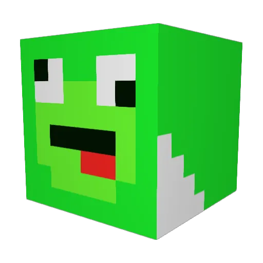 ElMrPumper Minecraft avatar head, 3D render
