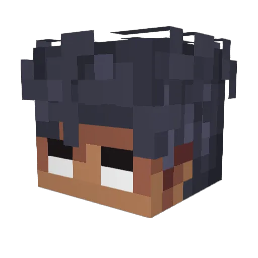ElMuryq Minecraft avatar head, 3D render