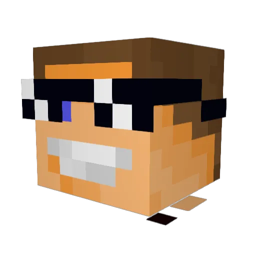ElNoahsMan Minecraft avatar head, 3D render
