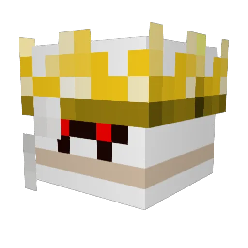 ElNoobo54 Minecraft avatar head, 3D render