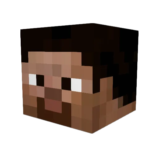 ElNorz Minecraft avatar head, 3D render