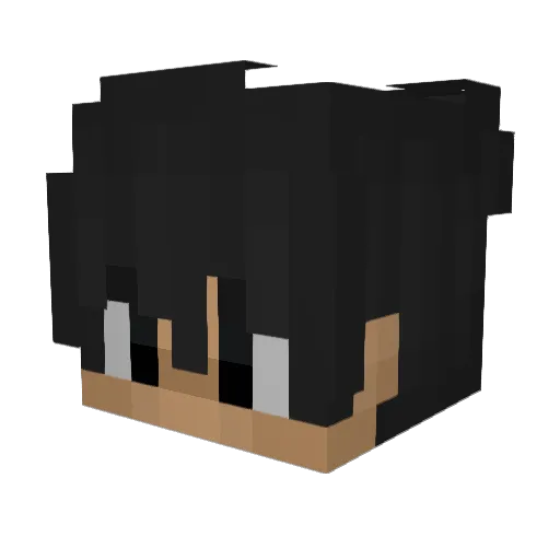 ElNune Minecraft avatar head, 3D render