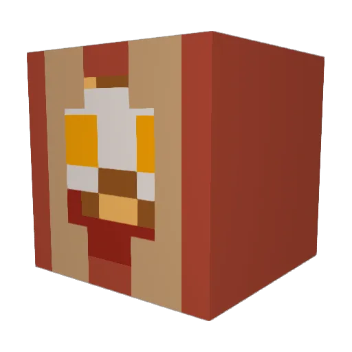ElNunr Minecraft avatar head, 3D render