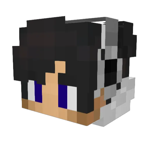 ElObamaOMG Minecraft avatar head, 3D render