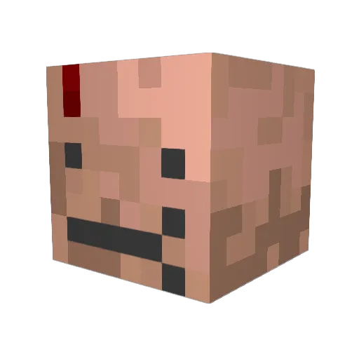 ElPablo Minecraft avatar head, 3D render