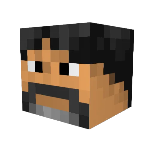 ElPapiMafia Minecraft avatar head, 3D render