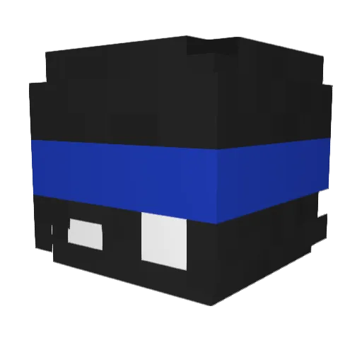 ElPapuHN Minecraft avatar head, 3D render