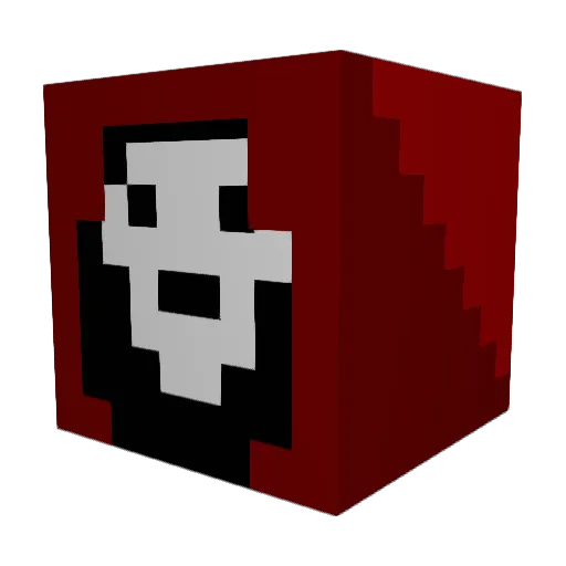 ElParca Minecraft avatar head, 3D render