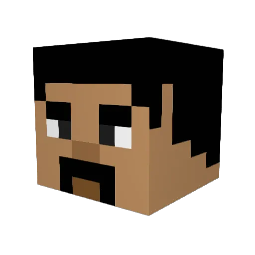 ElPatron7440 Minecraft avatar head, 3D render
