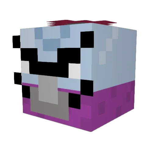 ElPecilote Minecraft avatar head, 3D render