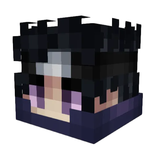 ElPetaka Minecraft avatar head, 3D render