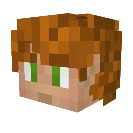 ElPhatCok Minecraft avatar head, 3D render