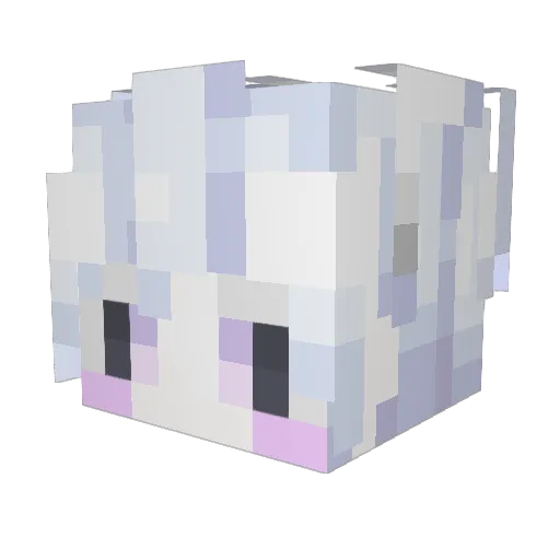 ElPinoConVida Minecraft avatar head, 3D render