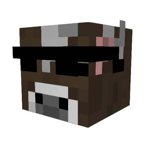 ElPliego12 Minecraft avatar head, 3D render