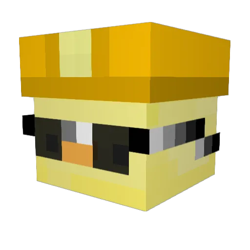 ElPollitoGamer Minecraft avatar head, 3D render