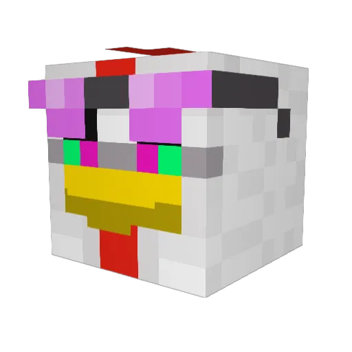 ElPolloLoco01 Minecraft avatar head, 3D render
