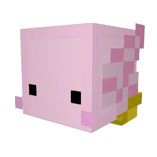 ElPov Minecraft avatar head, 3D render