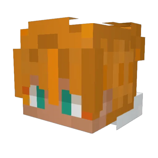 ElPresdidente Minecraft avatar head, 3D render