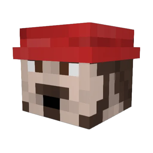 ElPrez34 Minecraft avatar head, 3D render