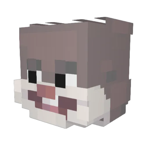 ElRamsesMC Minecraft avatar head, 3D render
