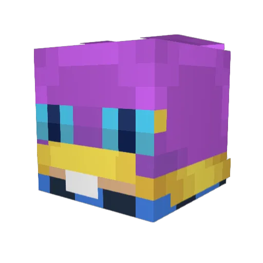 ElRavio Minecraft avatar head, 3D render