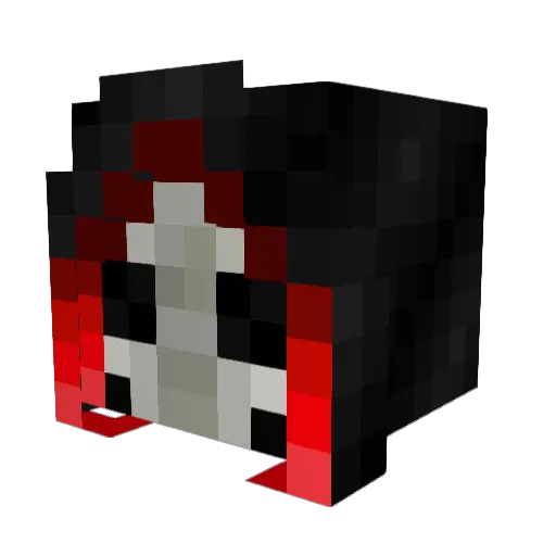 ElRed209 Minecraft avatar head, 3D render