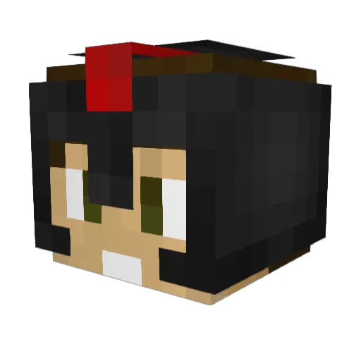 ElReyBan10 Minecraft avatar head, 3D render