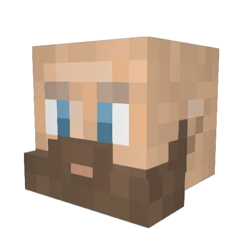 ElSantoSuper Minecraft avatar head, 3D render