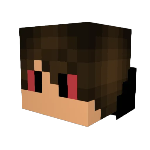 ElSaorx Minecraft avatar head, 3D render