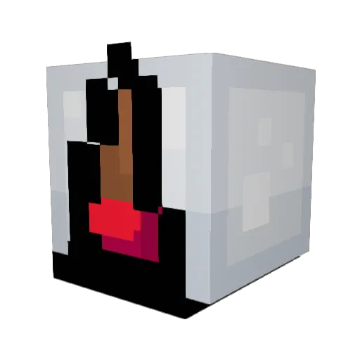 ElSherlo Minecraft avatar head, 3D render