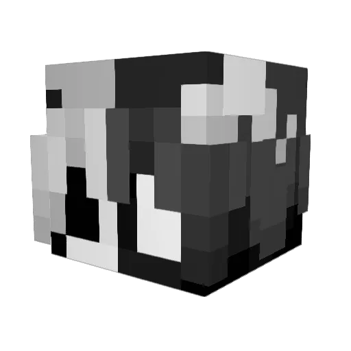 ElShesho Minecraft avatar head, 3D render