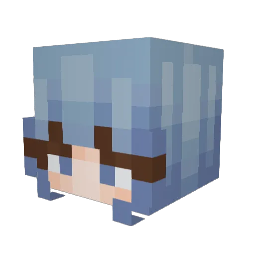ElSid26 Minecraft avatar head, 3D render