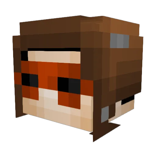 ElSimpo Minecraft avatar head, 3D render