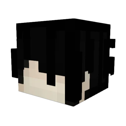 ElSociopath Minecraft avatar head, 3D render