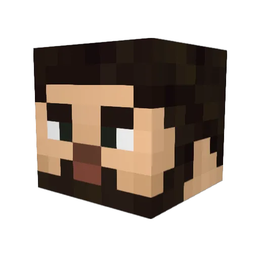 ElSoldado_Rayan Minecraft avatar head, 3D render
