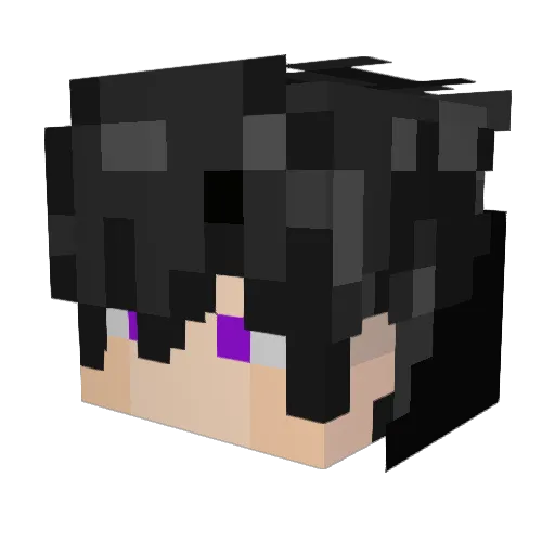 ElSolitariode Minecraft avatar head, 3D render