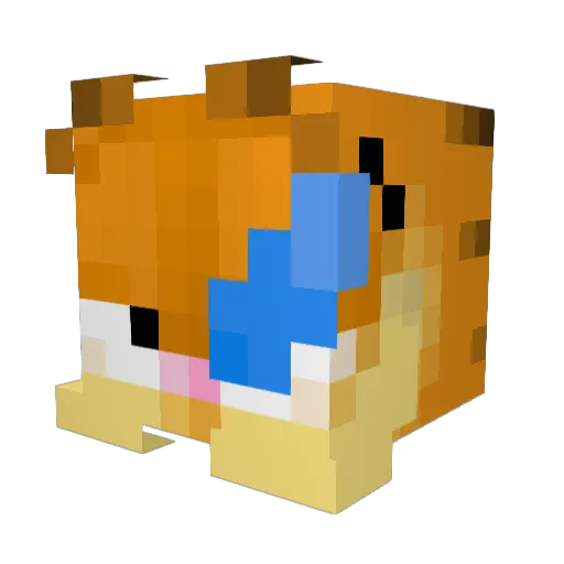 ElSquid0 Minecraft avatar head, 3D render