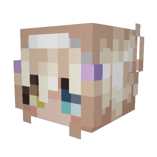 ElStank Minecraft avatar head, 3D render