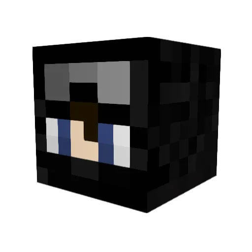 ElSueki Minecraft avatar head, 3D render