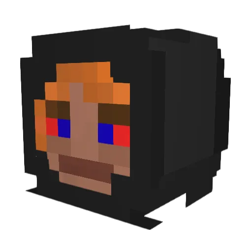 ElSupremeLeader Minecraft avatar head, 3D render