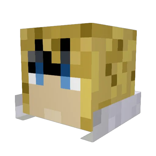 ElSystemo Minecraft avatar head, 3D render