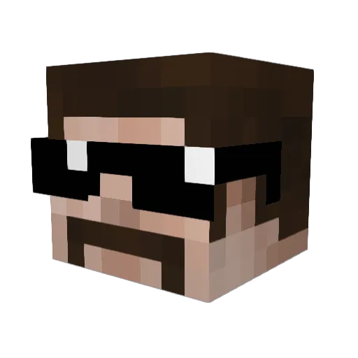ElTagno Minecraft avatar head, 3D render