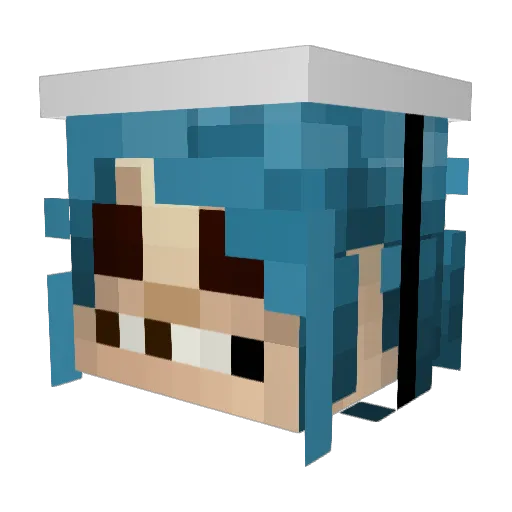 ElTaquito099 Minecraft avatar head, 3D render