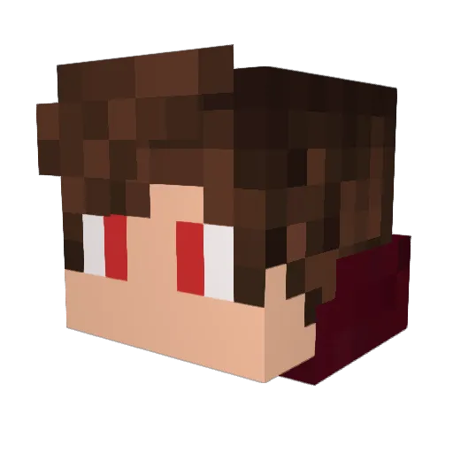 ElTartasOMG Minecraft avatar head, 3D render