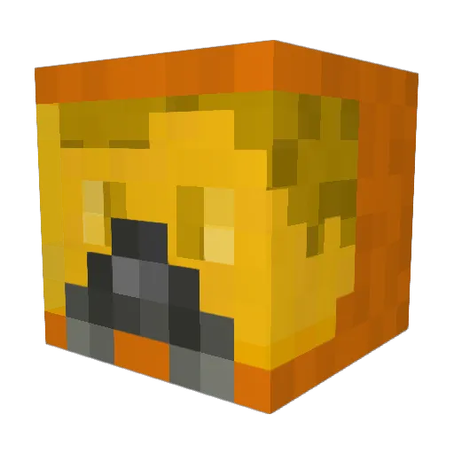 ElThibo Minecraft avatar head, 3D render