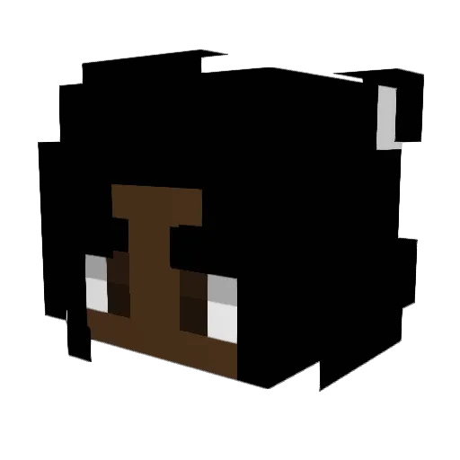 ElTinyTiger Minecraft avatar head, 3D render