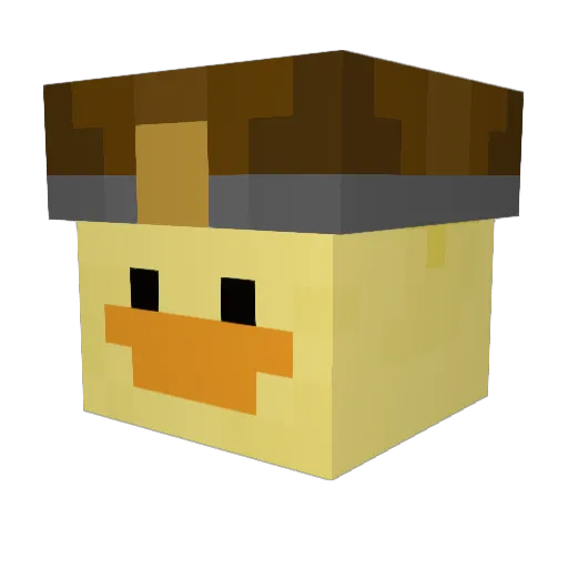 ElTooIcy Minecraft avatar head, 3D render