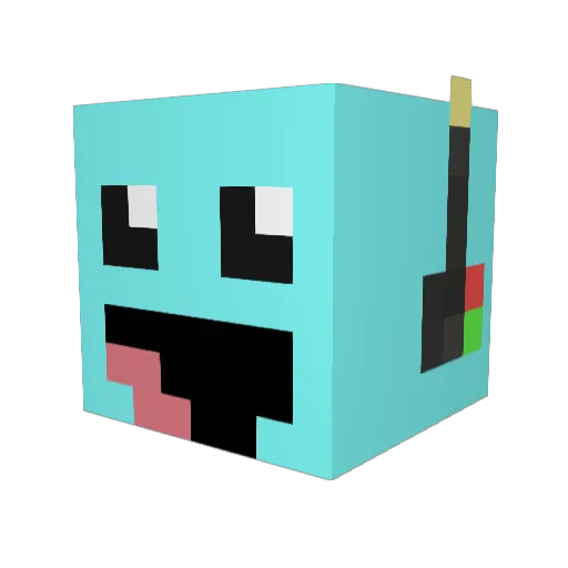 ElTucubroh Minecraft avatar head, 3D render